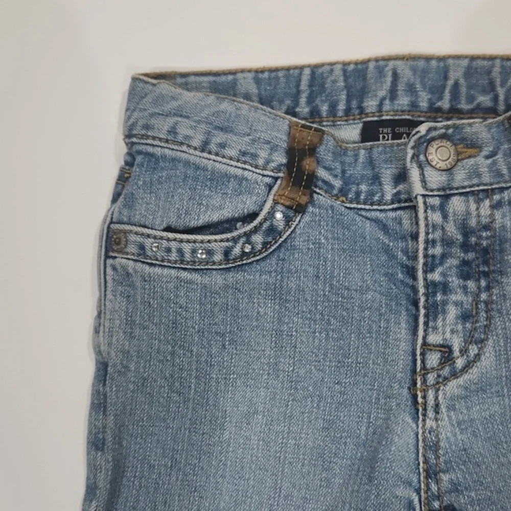 Toddlers Jeans with Cheeta and‎ Rhinestone Accents Size 2T